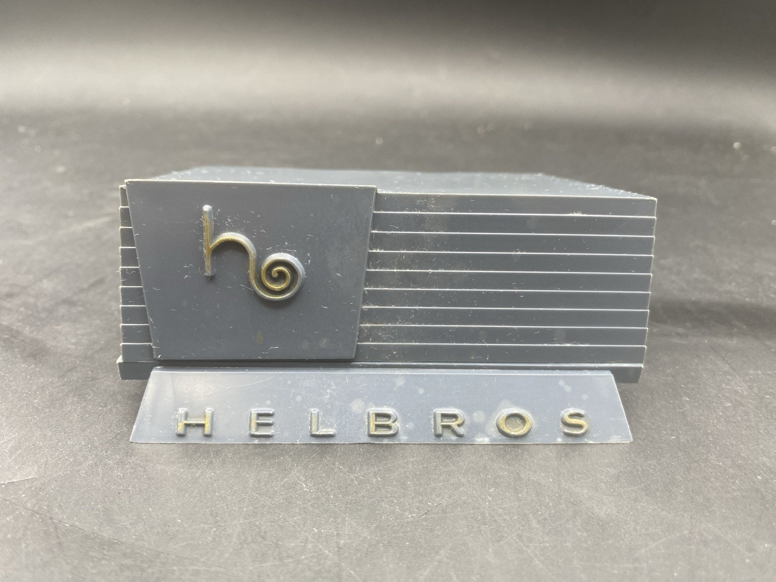 Vintage Helbros Plastic Watch Case Box Mid Century Style  Box Only